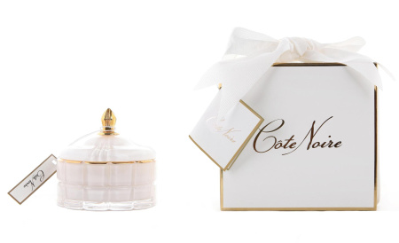 Аромасвеча Art Deco "Жасминовый чай" белая 200гр Cote Noire