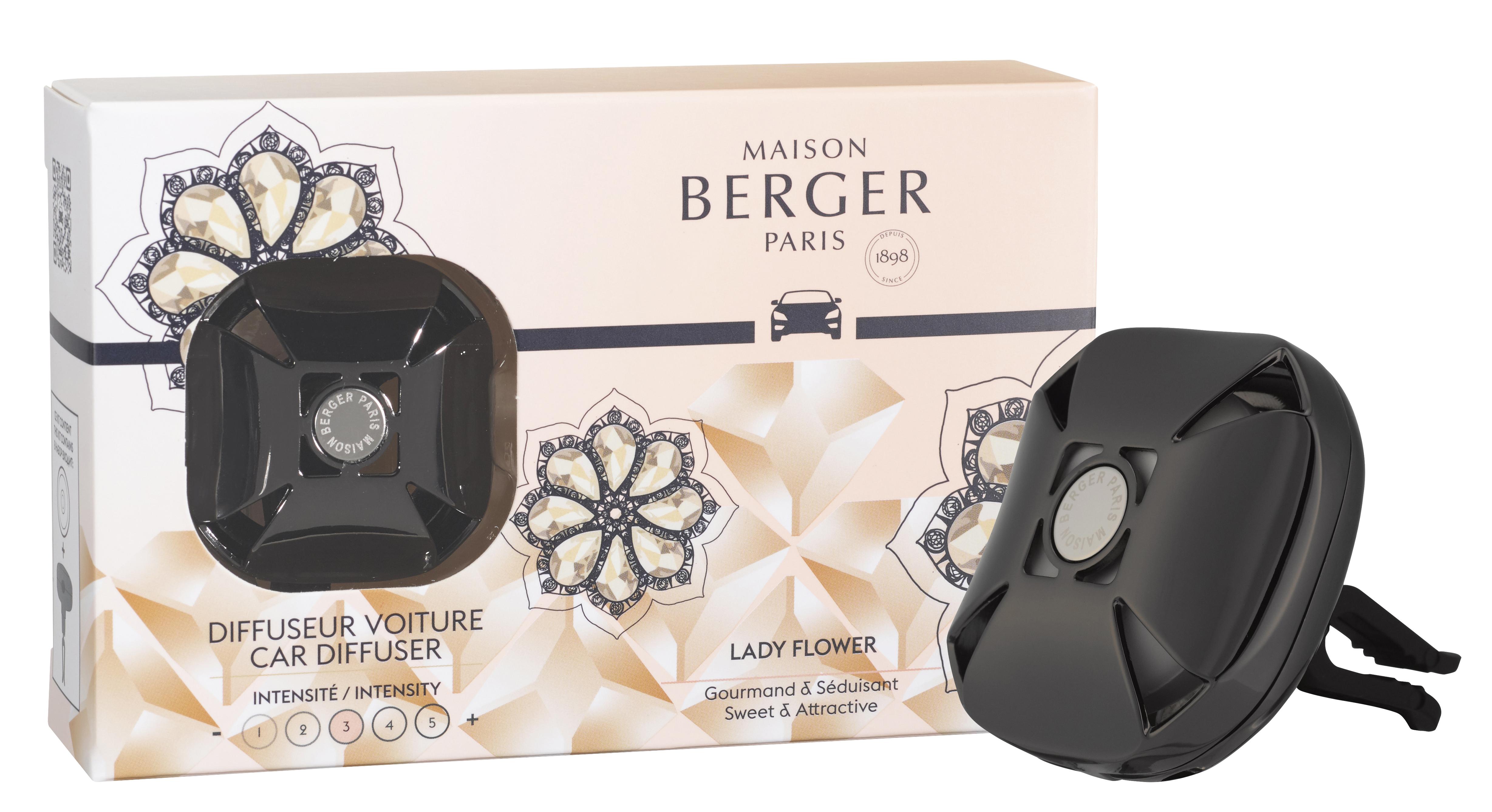 Ароматизатор для авто "Вечность" черный с ароматом "Цветы для Леди" Maison Berger