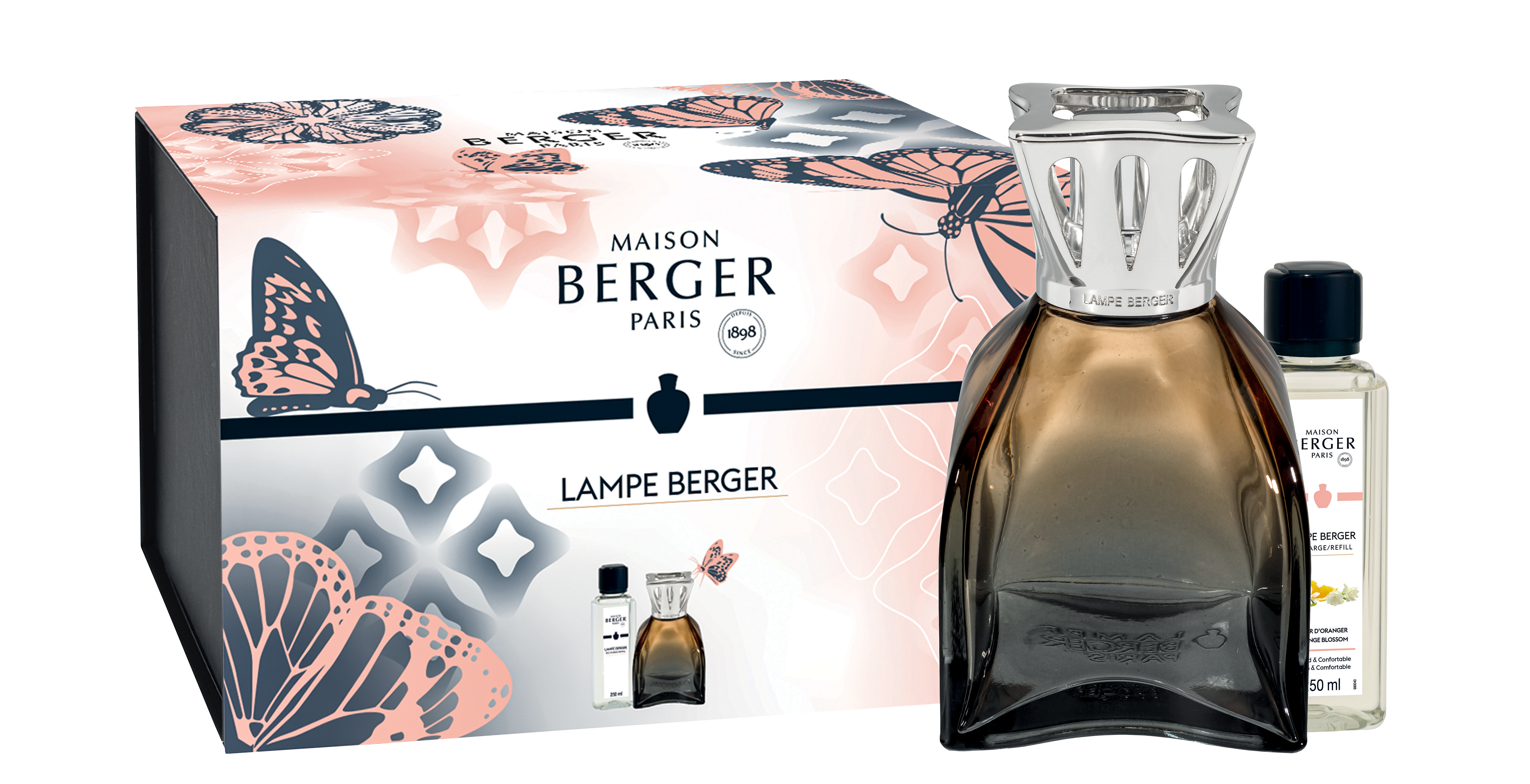 Набор с Лампой Берже "Лилли" ароматом "Флёрдоранж" 250мл Maison Berger