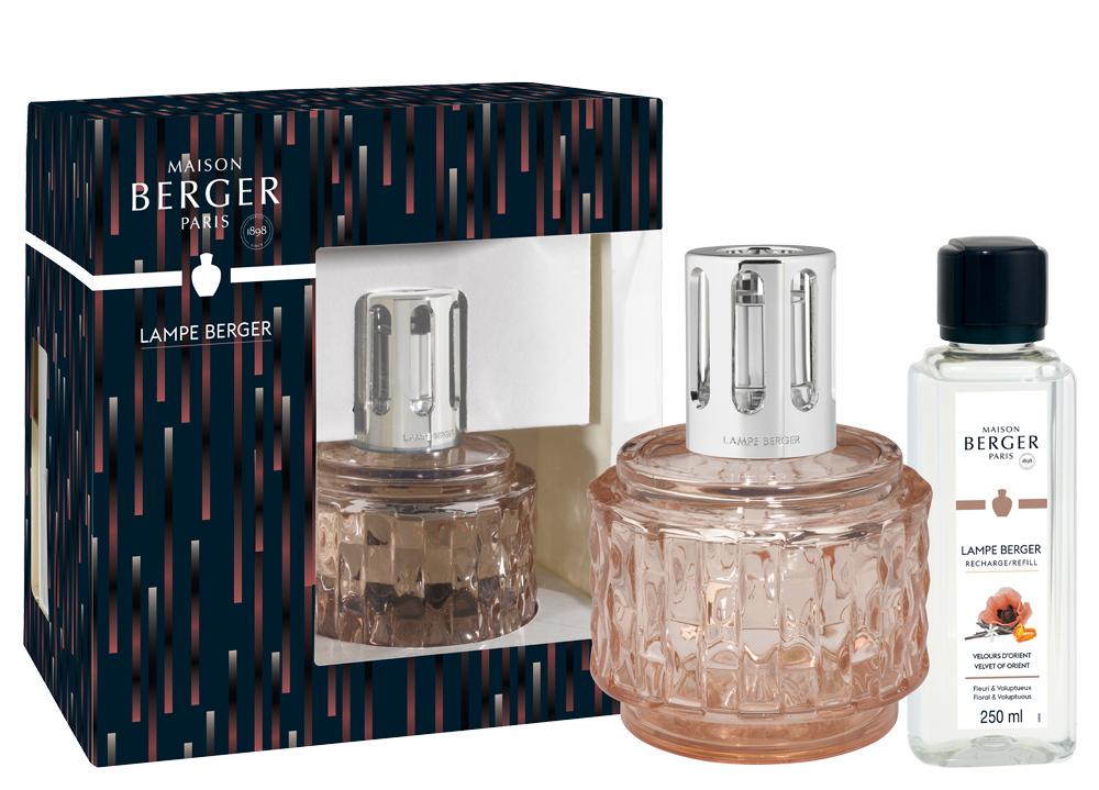 Лампа Берже "Вариация" серая с ароматом "Восточный Бархат" 250мл Maison Berger