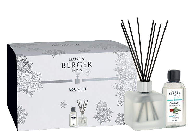Аромадиффузор "Снежная зима" 125мл с ароматом "Морозная хвоя" 200мл Maison Berger