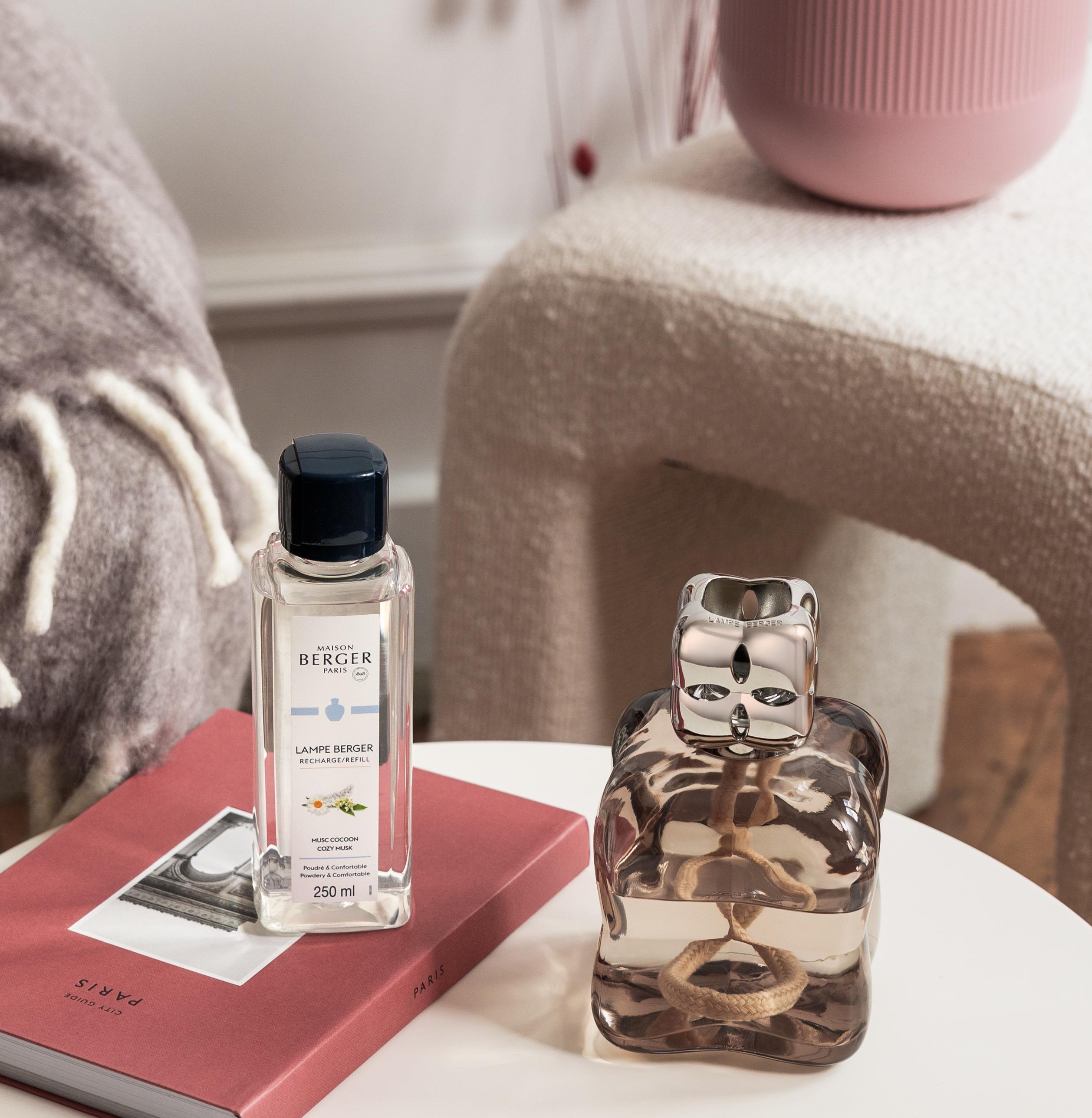 Лампа Берже "Уют" коричневая с ароматом "Уютный Мускус" 250мл Maison Berger