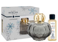 Набор с Лампой Берже "Розали" серый "Брызги шампанского" 250мл Maison Berger