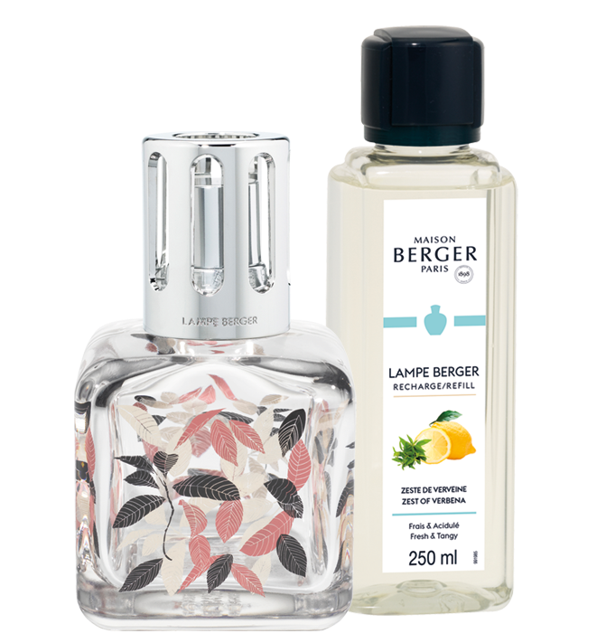 Набор с Лампой Берже "Куб" ароматом "Цедра Вербены" 250мл Maison Berger