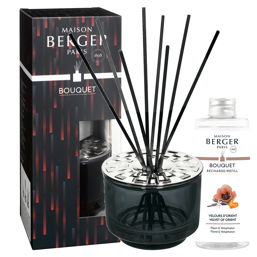 Аромадиффузор "Вариация" серый с ароматом "Восточный Бархат" 200мл Maison Berger