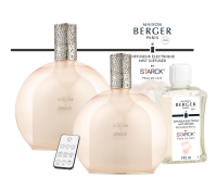 Аромалампа by Starck розовая с ароматом Peau de Soie 475мл Maison Berger