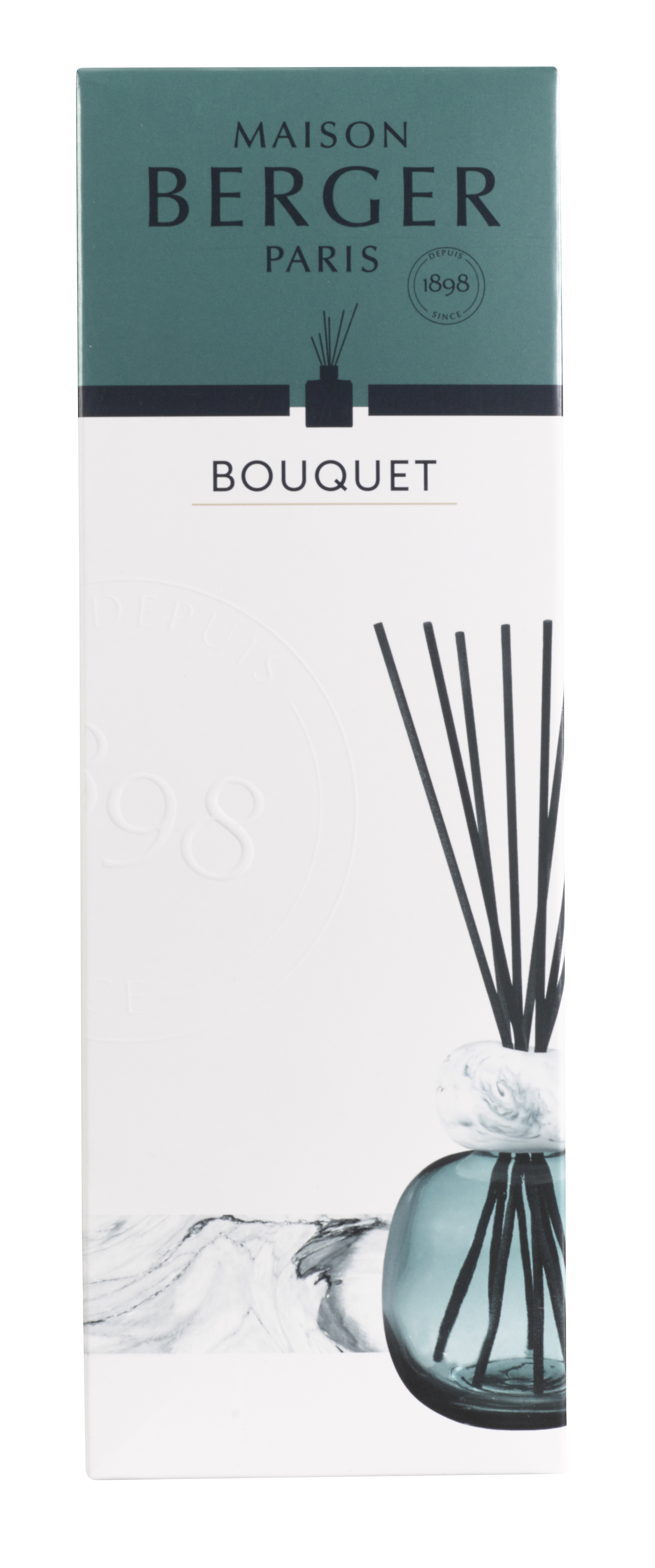 Аромадиффузор "Минерал" бирюзовый 260мл аромат "Белый чай" Maison Berger