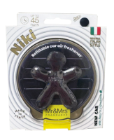Ароматизатор для авто NIKI хромированный титан "Новая машина" Mr&Mrs Fragrance
