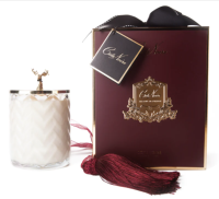Набор "Удовая роза" свеча 600гр и платок бордовый Cote Noire