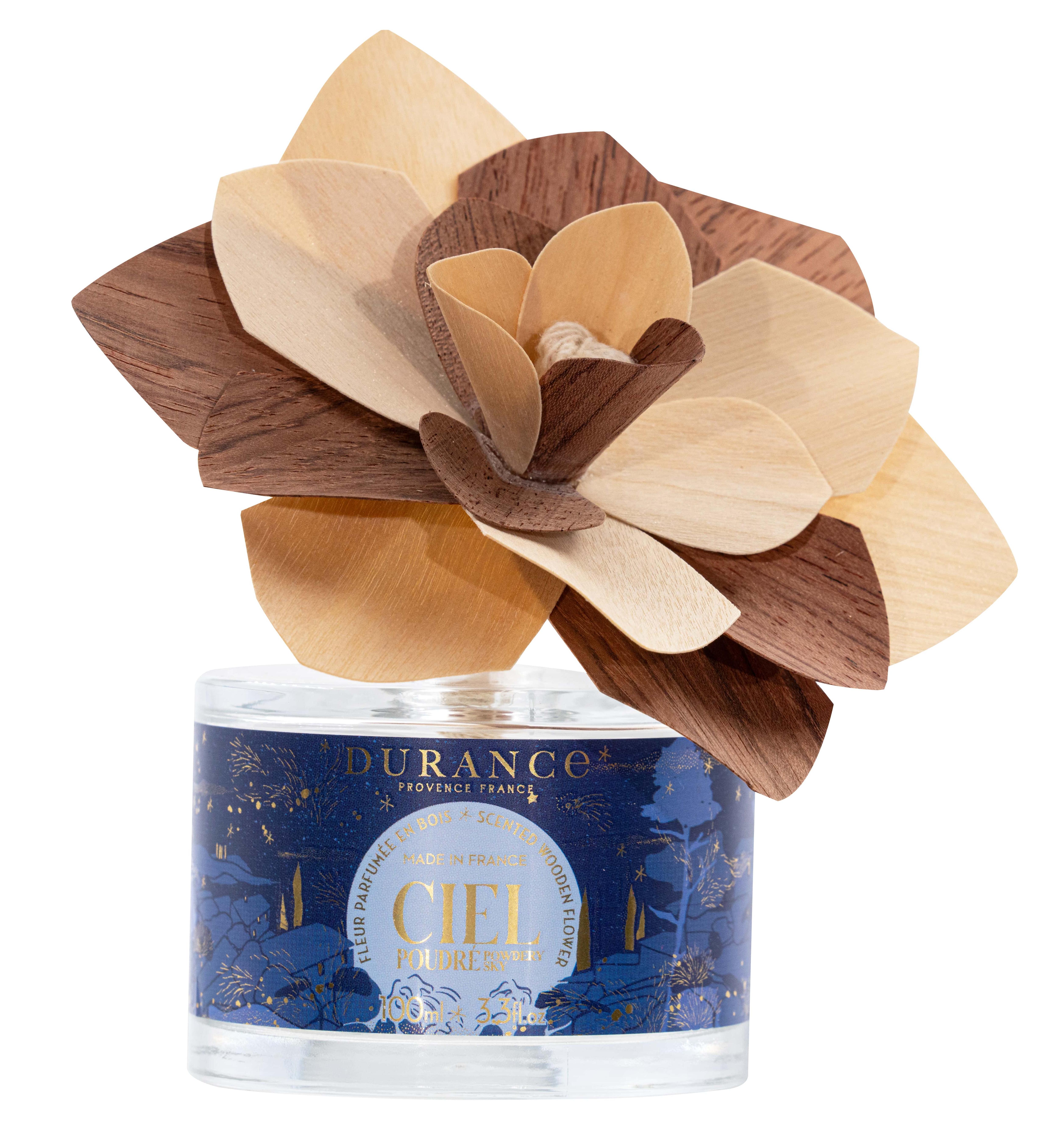 Аромадиффузор с цветком "Пудровое небо" 100мл Durance