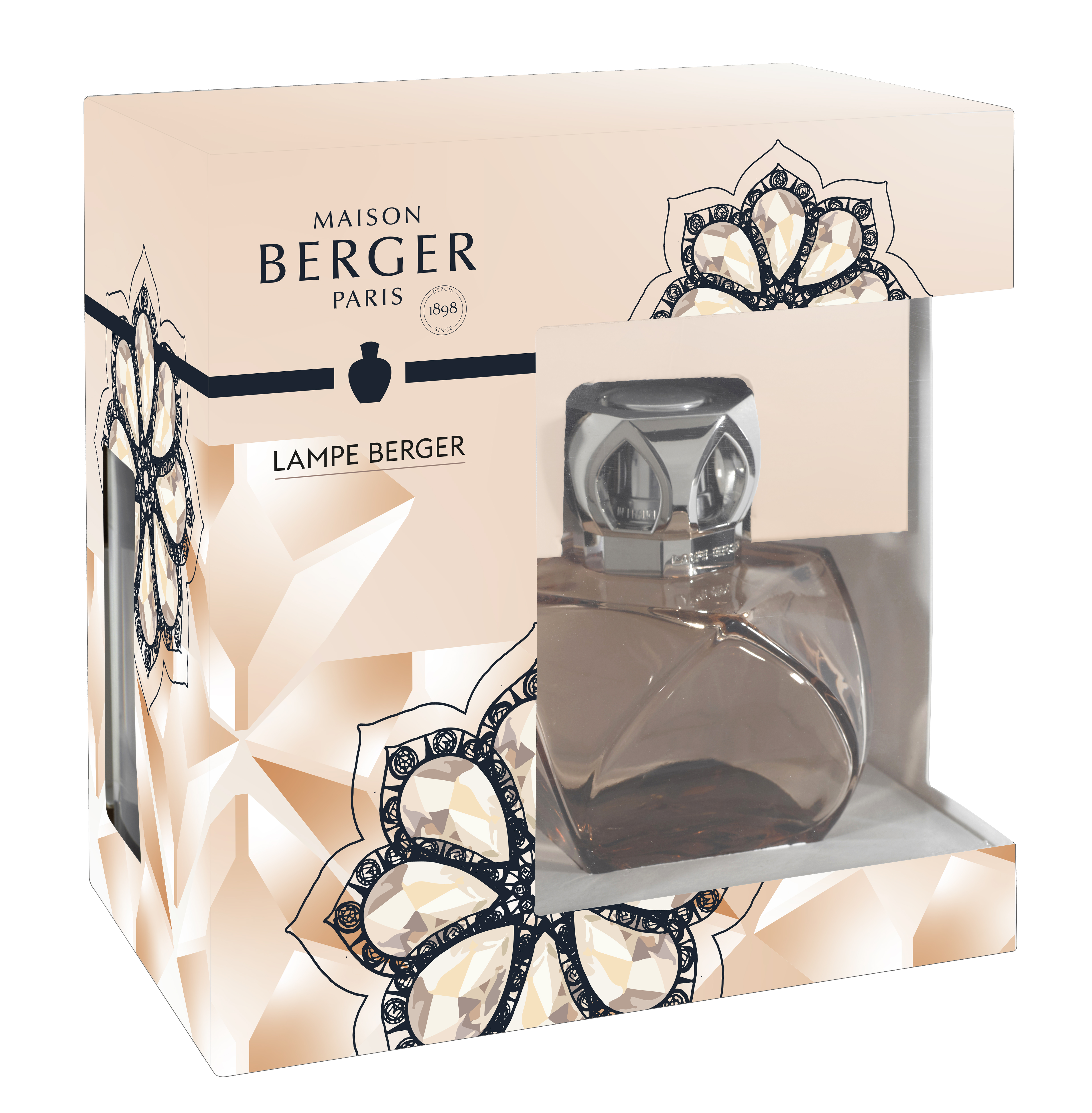 Набор Лампа Берже "Вечность" нюд с ароматом "Цветы для Леди" Maison Berger