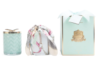 Набор "Лайм" свеча 600гр и платок (нефритовый) Cote Noire