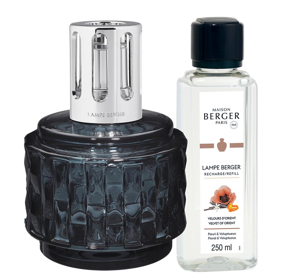 Лампа Берже "Вариация" серая с ароматом "Восточный Бархат" 250мл Maison Berger