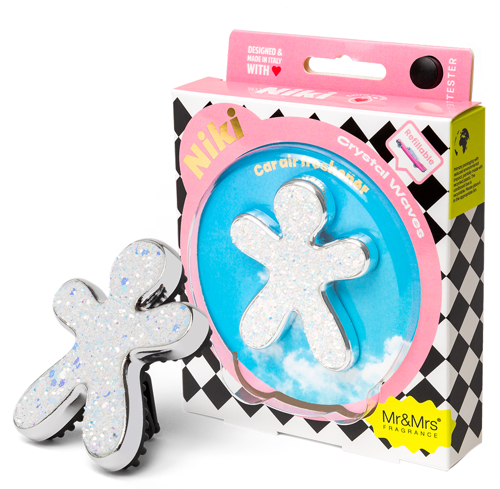 Ароматизатор для авто NIKI белый "Кристальные волны" Mr&Mrs Fragrance