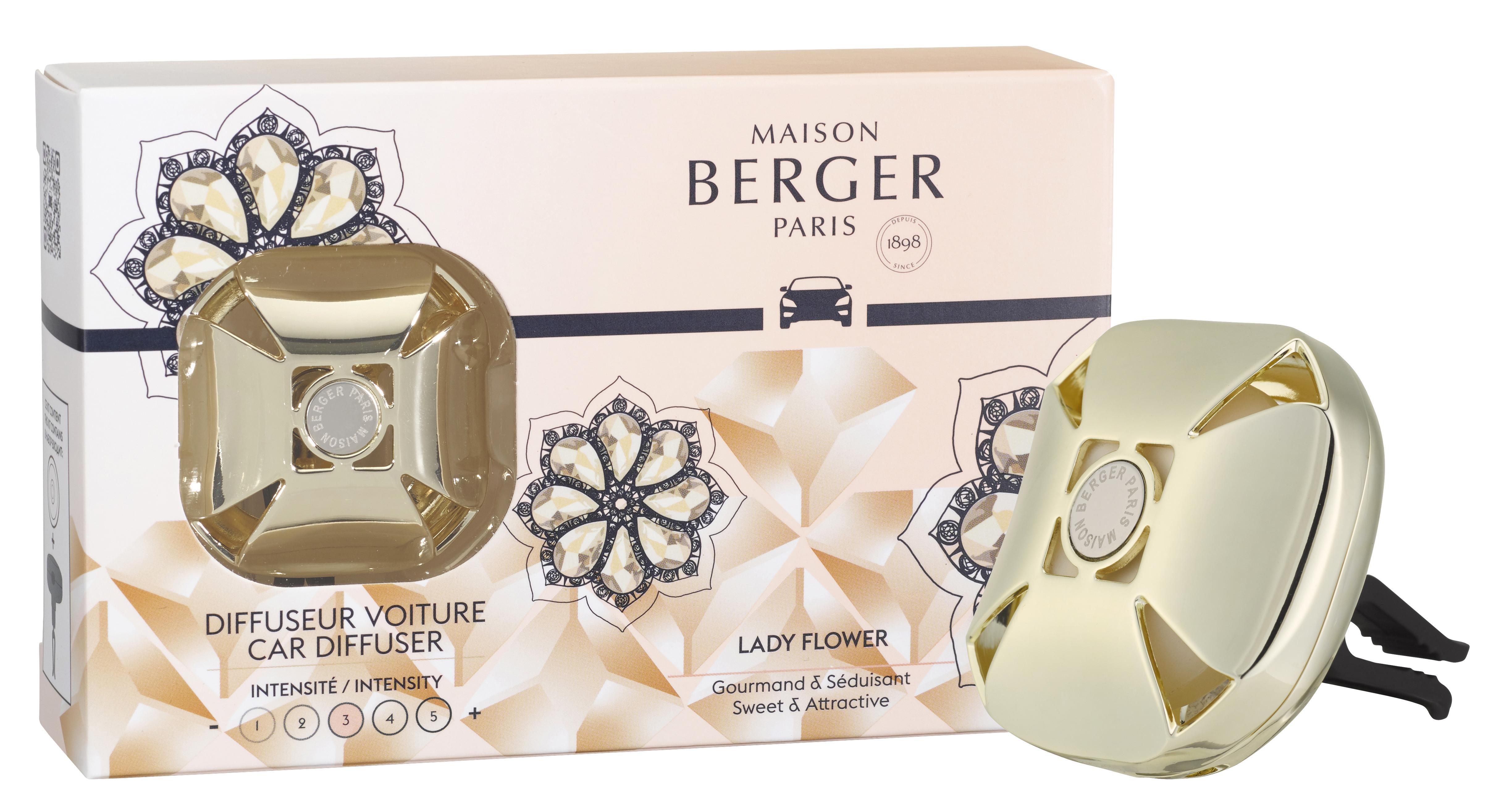 Ароматизатор для авто "Вечность" золотой с ароматом "Цветы для Леди" Maison Berger