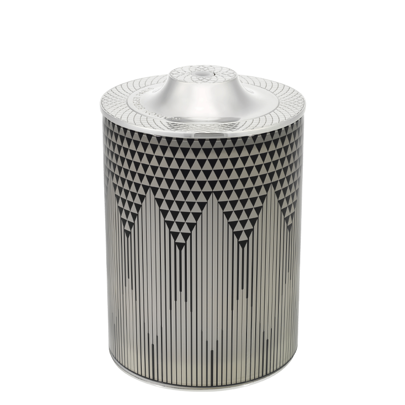 Аромалампа "Мираж" серая с ароматом "Мистическая кожа" 475мл Maison Berger