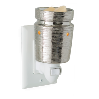 Аромалампа для аромавоска "Матовый хром" для розетки Candle Warmers