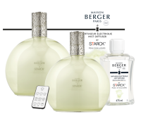 Аромалампа by Starck зеленая с ароматом Peau d'ailleurs 475мл Maison Berger