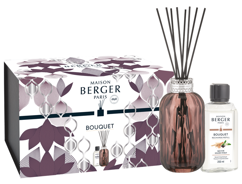 Аромадиффузор "Квинтэссенция" сливовый с ароматом "Золотая Пшеница" 200мл Maison Berger