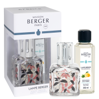 Набор с Лампой Берже "Куб" ароматом "Цедра Вербены" 250мл Maison Berger