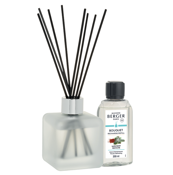 Аромадиффузор "Снежная зима" 125мл с ароматом "Морозная хвоя" 200мл Maison Berger