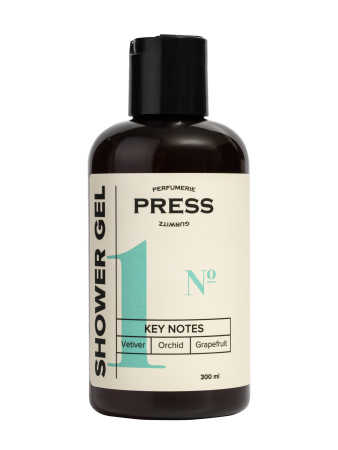 Гель для душа №1: Ветивер, Орхидея, Грейпфрут 300мл Press Gurwitz