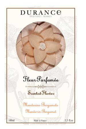 Аромадиффузор с цветком "Мандарин и бергамот" 100мл Durance
