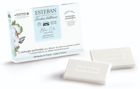 Аромат для автомобильной клипсы "Белый хлопок" Esteban Parfums