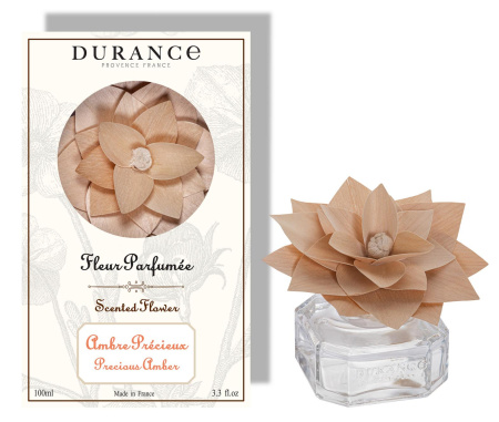 Аромадиффузор с цветком "Драгоценная амбра" 100мл Durance
