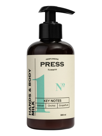 Молочко для тела №1: Ветивер, Орхидея, Грейпфрут 300мл Press Gurwitz