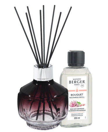 Аромадиффузор "Молекула" в сливовом с ароматом "В тени магнолии" 200мл Maison Berger