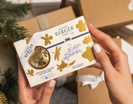 Ароматизатор для авто "Лолита Лемпика" золотой Maison Berger