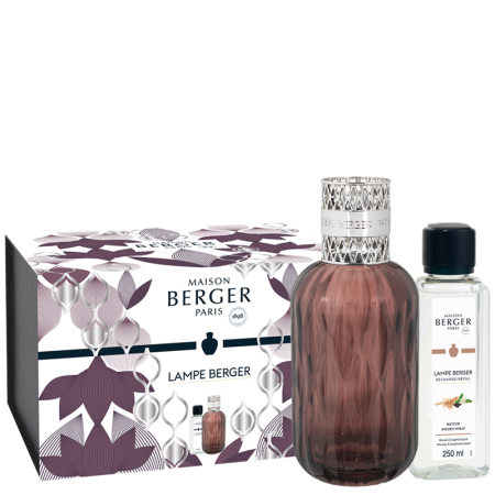 Набор с Лампой Берже "Квинтэссенция" сливовой ароматом "Золотая Пшеница" 250мл Maison Berger