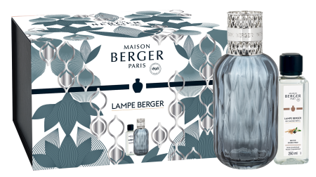Набор с Лампой Берже "Квинтэссенция" голубой ароматом "Золотая Пшеница" 250мл Maison Berger