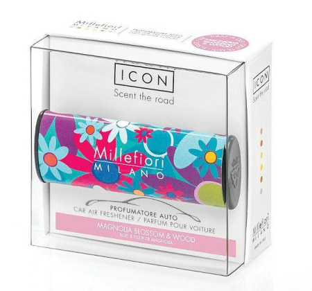 Ароматизатор в авто "Цветы и сердца" "Цветы магнолии и дерево" ICON Millefiori Milano