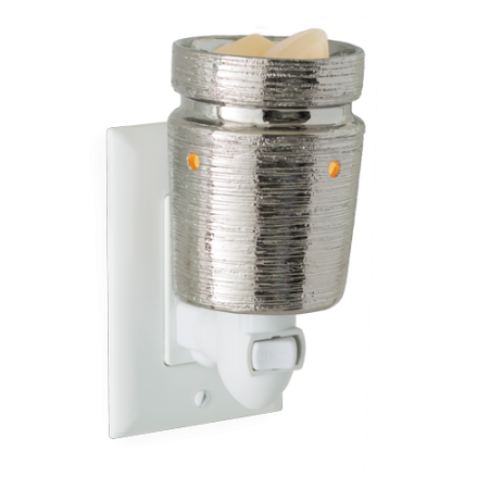 Аромалампа для аромавоска "Матовый хром" для розетки Candle Warmers