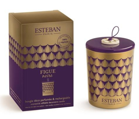 Аромасвеча с крышкой "Черный инжир" 170гр Esteban Parfums