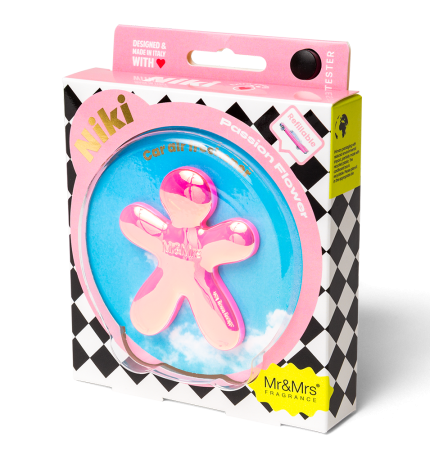 Ароматизатор для авто NIKI розовый радужный "Цветы маракуйи" Mr&Mrs Fragrance