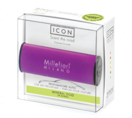 Ароматизатор в авто "Золотой минерал" ICON Millefiori Milano