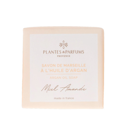 Мыло "Мед и миндаль" с аргановым маслом 100г Plantes et Parfums