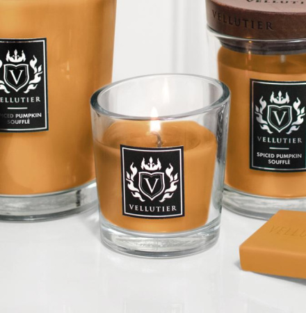 Аромасвеча "Пряное тыквенное суфле" 90гр Vellutier