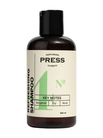 Шампунь для волос №4: Бергамот, Инжир, Мускус 300мл Press Gurwitz