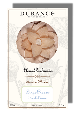 Аромадиффузор с цветком "Свежее бельё" 100мл Durance