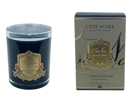 Аромасвеча "Белая ваниль" 450гр золото Cote Noire