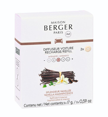 Аромат для автомобильной клипсы "Ванильное великолепие" 2шт Maison Berger