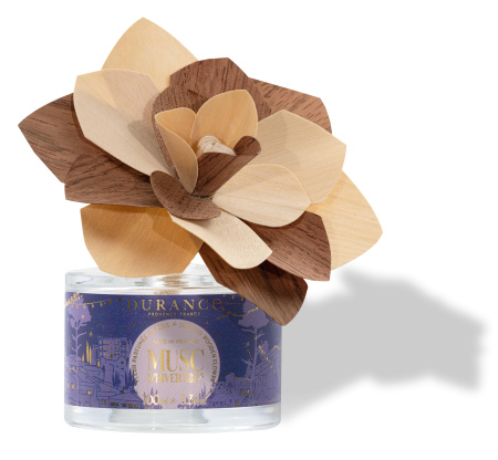 Аромадиффузор с цветком "Зимний мускус" 100мл Durance