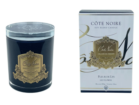 Аромасвеча "Цветы лилии" 450гр золото Cote Noire