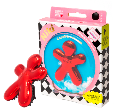 Ароматизатор для авто NIKI красный "Перечная мята" Mr&Mrs Fragrance