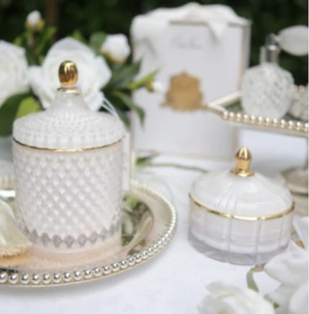 Аромасвеча Grand Pink Art Deco "Жасминовый чай" 500гр Cote Noire