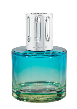 Набор Лампа Берже Pure голубой с ароматом "Нежность Хлопка" 250мл Maison Berger